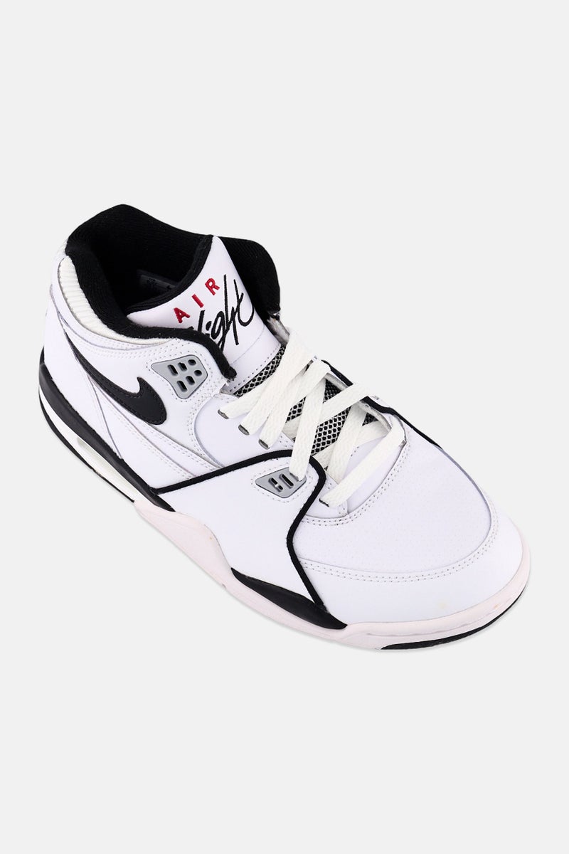 Nike Kids Boy Air Flight 89 Lace Up Outdoor Shoes, White - Image 1